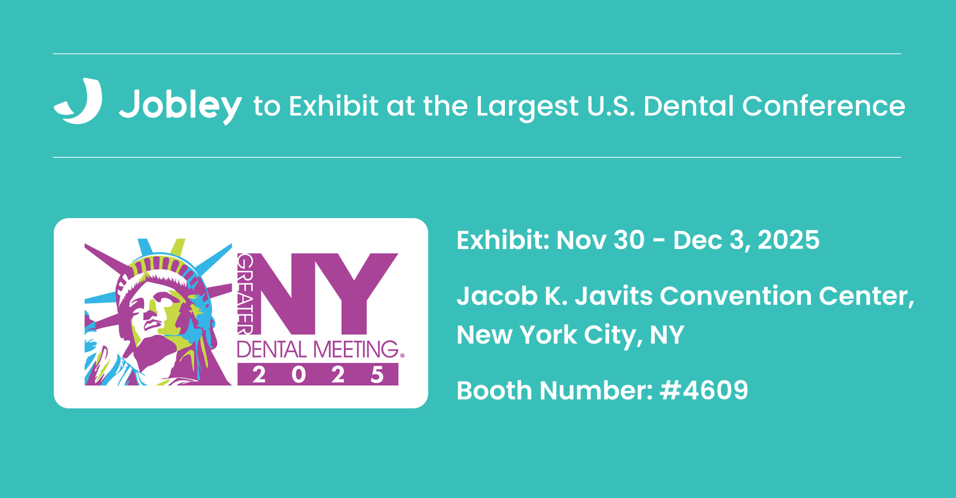 [US] Jobley to Exhibit at the Largest Dental Conference in the U.S.